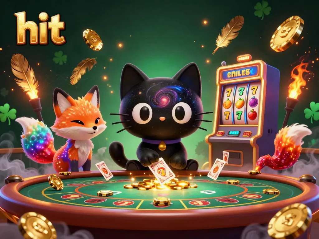 Hit a jackpot with the 3D cosmic casino table featuring engaging characters and vibrant game elements.