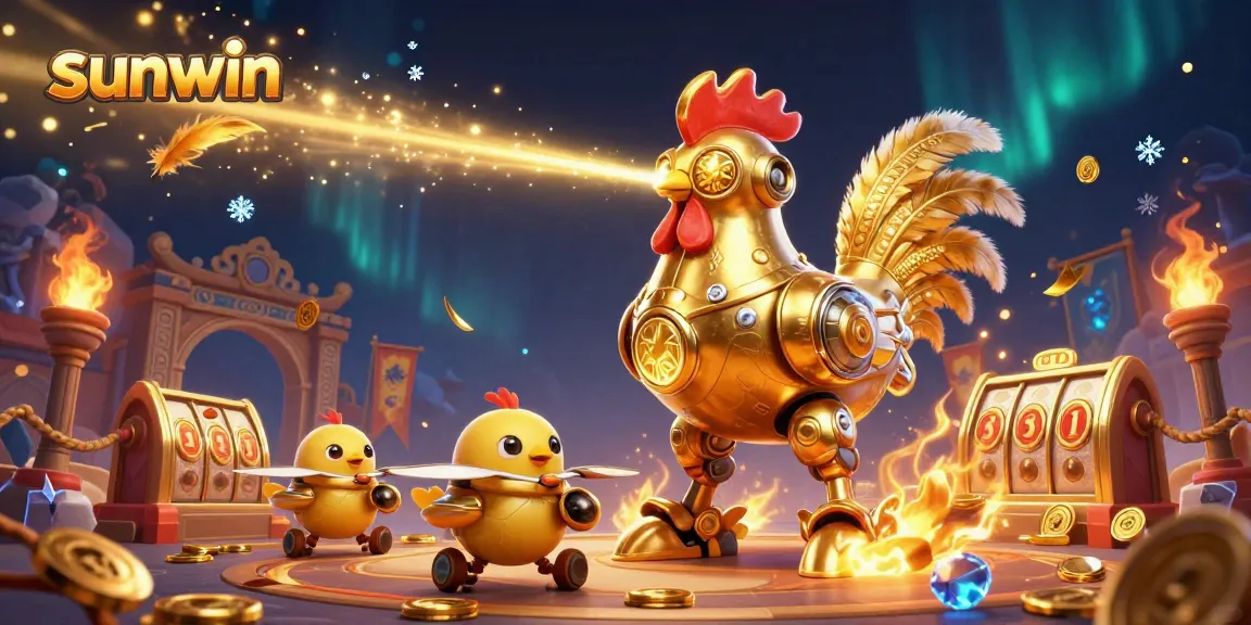Experience the thrill of sunwin with vibrant 3D casino characters and dynamic elements.